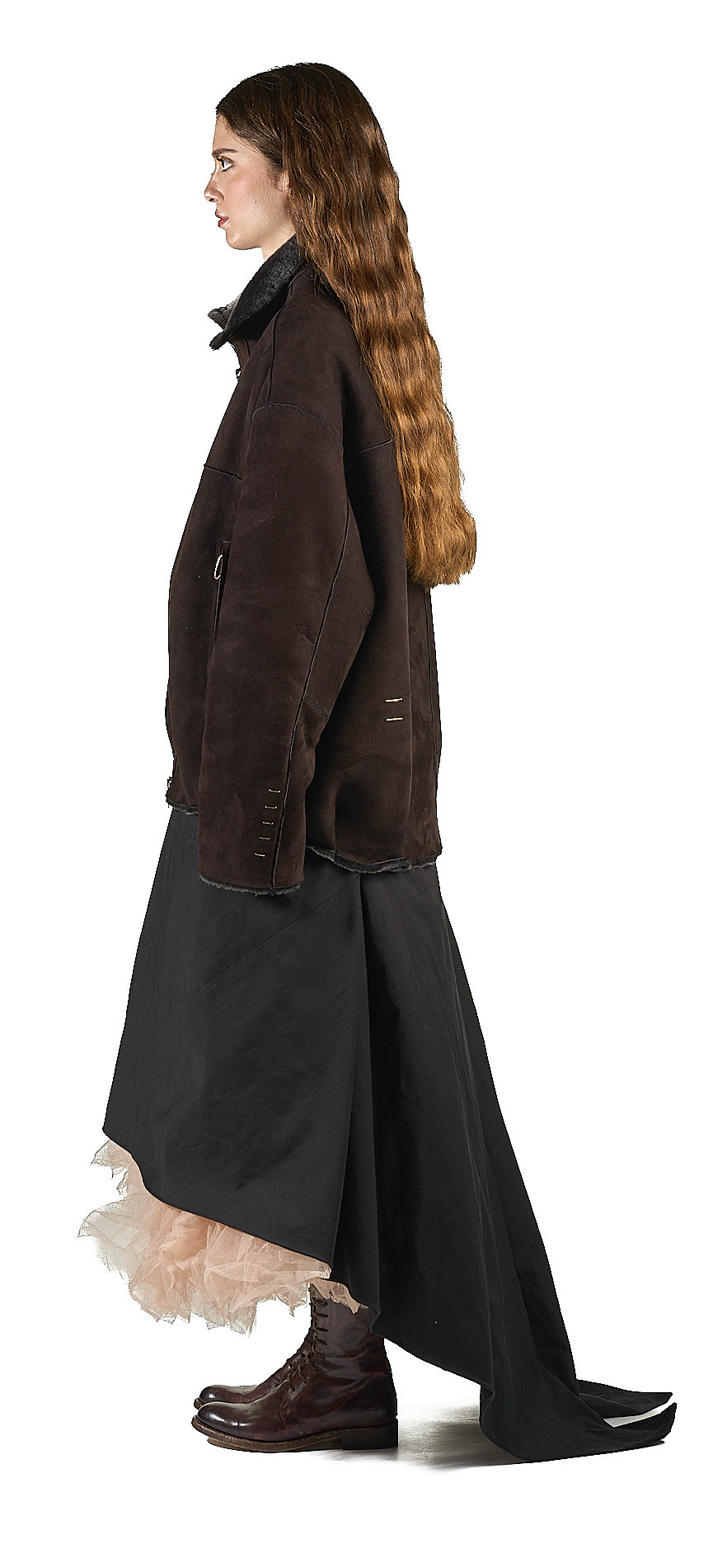 DANIELE BASTA LEATHER AND SILVER JACKET